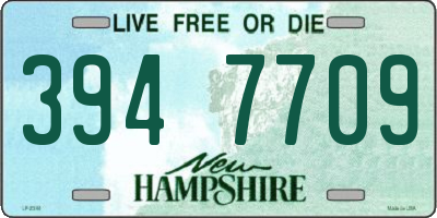 NH license plate 3947709
