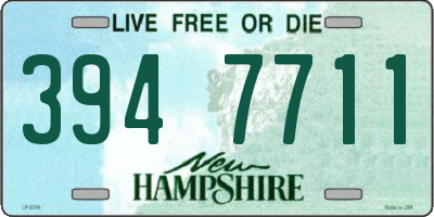 NH license plate 3947711