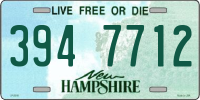 NH license plate 3947712