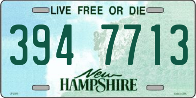 NH license plate 3947713