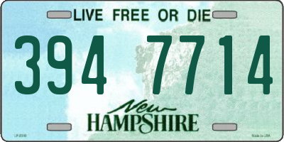 NH license plate 3947714
