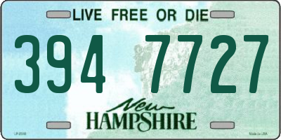 NH license plate 3947727