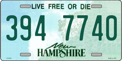 NH license plate 3947740