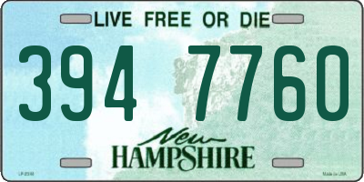 NH license plate 3947760