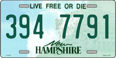 NH license plate 3947791