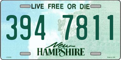 NH license plate 3947811