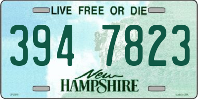 NH license plate 3947823