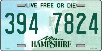 NH license plate 3947824