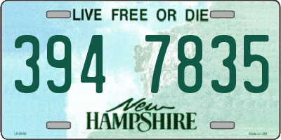 NH license plate 3947835