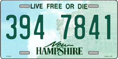 NH license plate 3947841