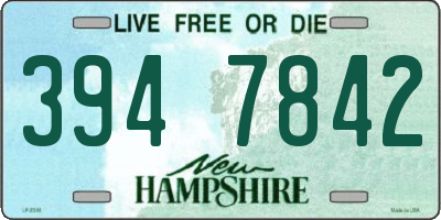 NH license plate 3947842