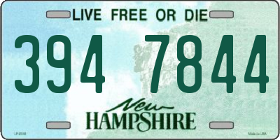 NH license plate 3947844
