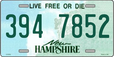 NH license plate 3947852