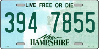 NH license plate 3947855