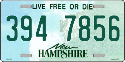 NH license plate 3947856
