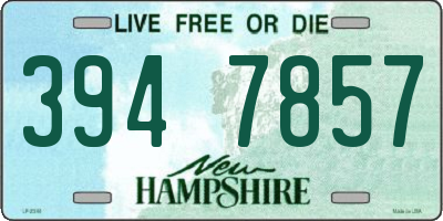 NH license plate 3947857