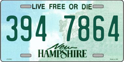 NH license plate 3947864
