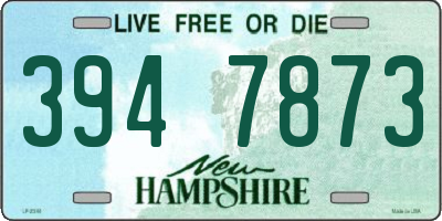NH license plate 3947873