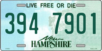 NH license plate 3947901