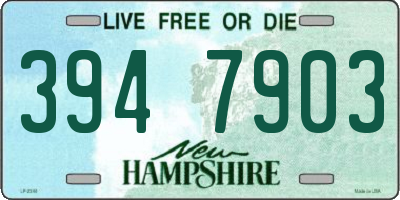 NH license plate 3947903