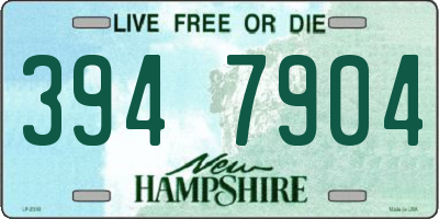 NH license plate 3947904