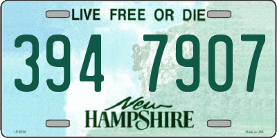 NH license plate 3947907