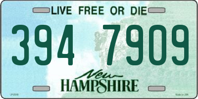 NH license plate 3947909