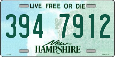 NH license plate 3947912