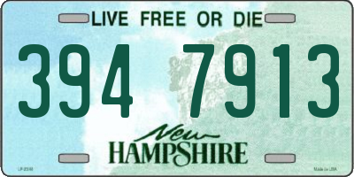 NH license plate 3947913