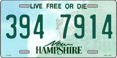 NH license plate 3947914