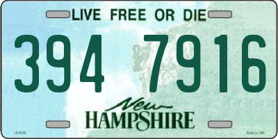 NH license plate 3947916