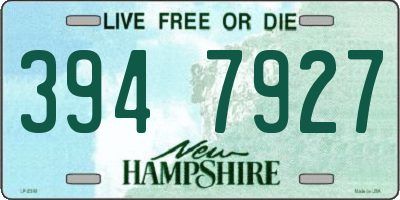 NH license plate 3947927