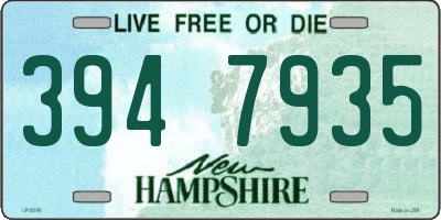 NH license plate 3947935