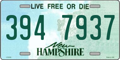 NH license plate 3947937