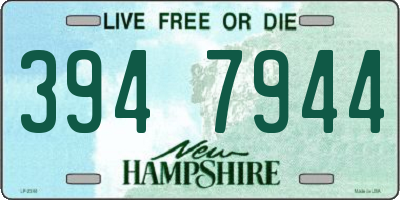 NH license plate 3947944