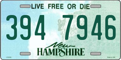 NH license plate 3947946