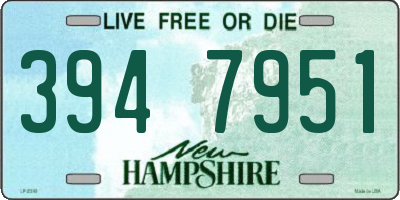NH license plate 3947951