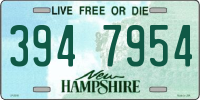 NH license plate 3947954