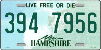 NH license plate 3947956