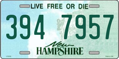 NH license plate 3947957