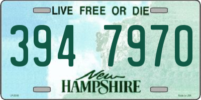 NH license plate 3947970