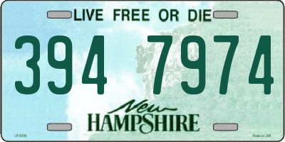 NH license plate 3947974