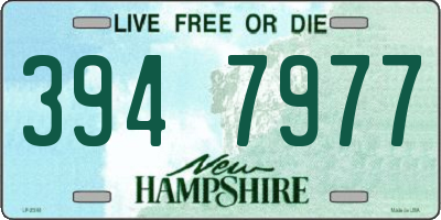 NH license plate 3947977
