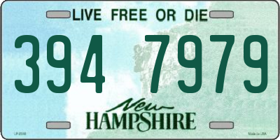 NH license plate 3947979
