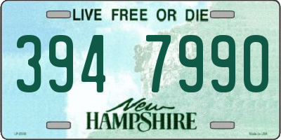 NH license plate 3947990