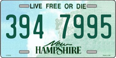 NH license plate 3947995