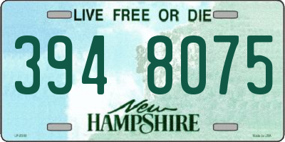 NH license plate 3948075
