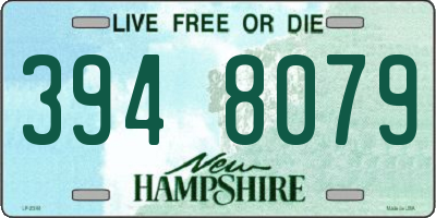 NH license plate 3948079