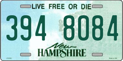 NH license plate 3948084