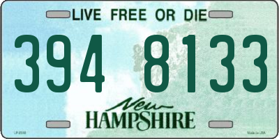 NH license plate 3948133